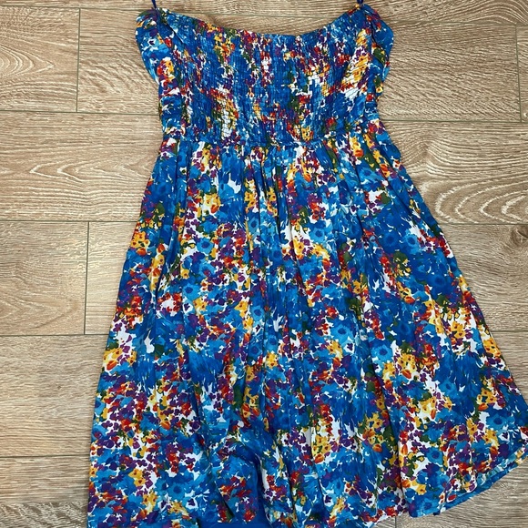 Zara medium strapless mini dress - Picture 2 of 4